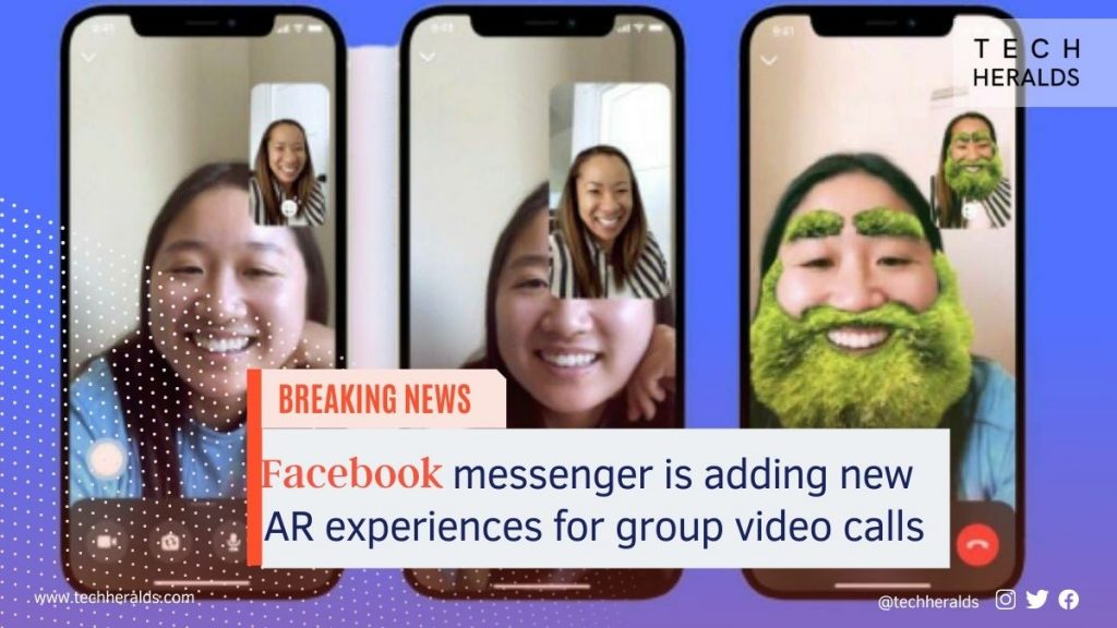 Facebook messenger is adding new AR experiences for group video calls