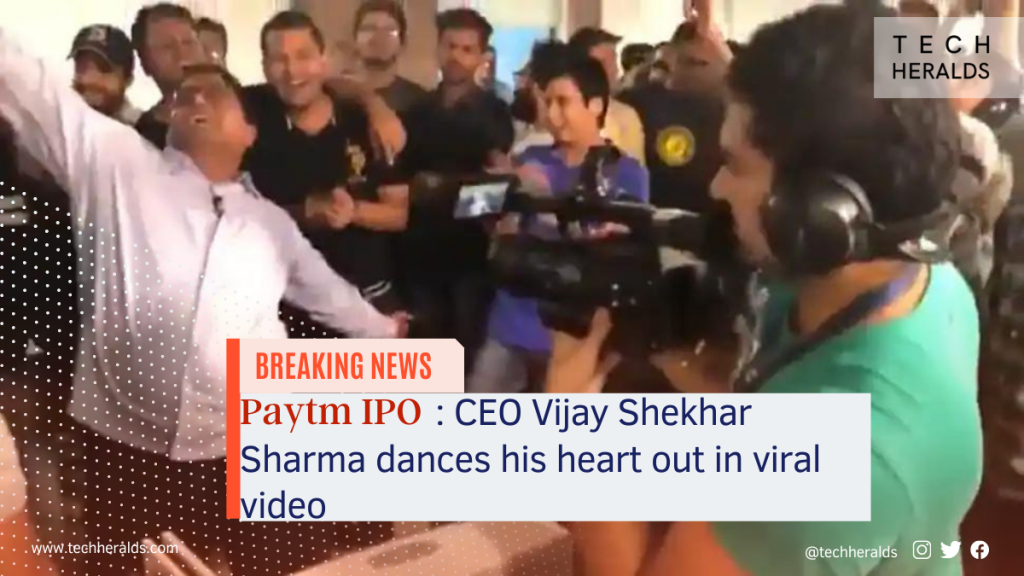 Paytm IPO: CEO Vijay Shekhar Sharma dances his heart out in viral video