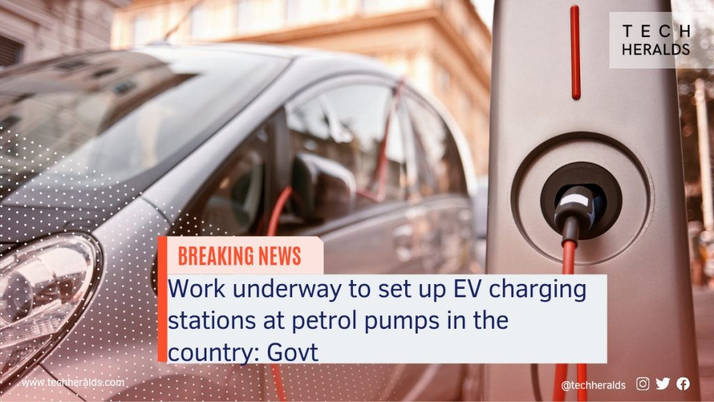 Work Underway To Set Up EV Charging Stations At Petrol Pumps In The Country: Govt