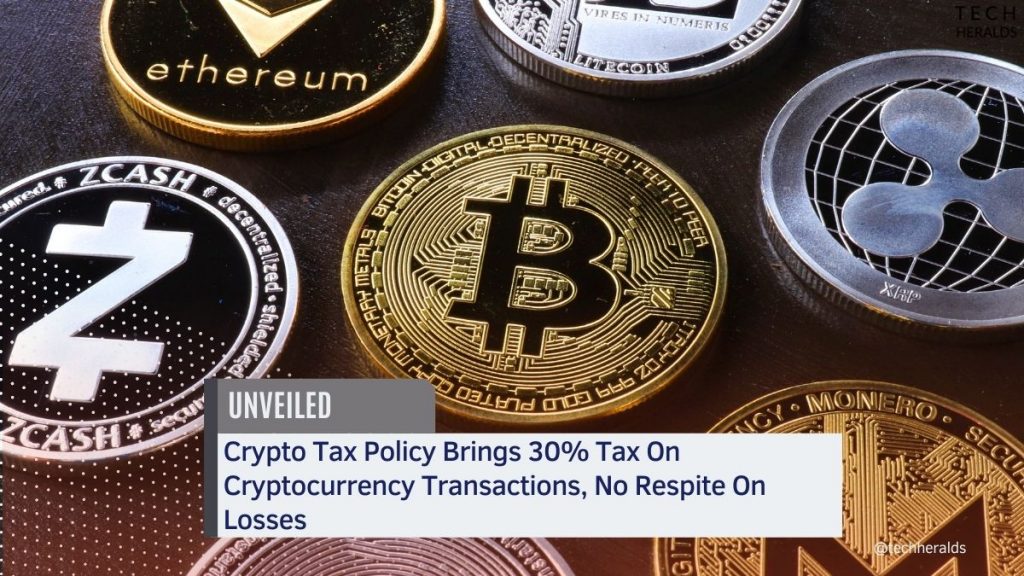 Crypto Tax Policy Brings 30% Tax On Cryptocurrency Transactions, No Respite On Losses crypto tax policy