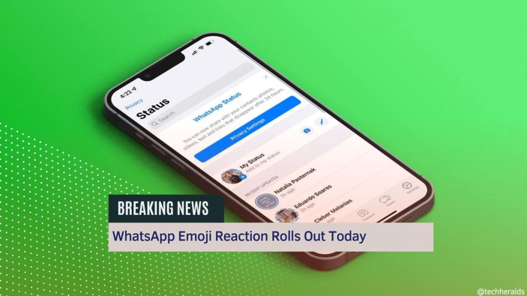WhatsApp Emoji Reaction Rolls Out Today WhatsApp Emoji Reaction