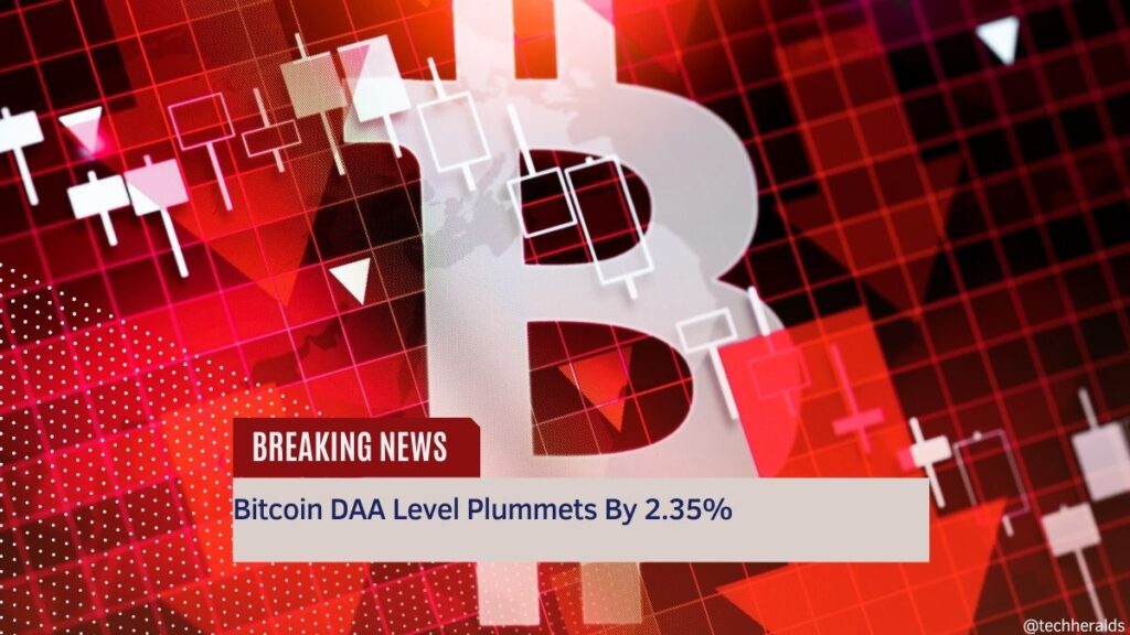 Bitcoin DAA Level Plummets By 2.35% bitcoin daa